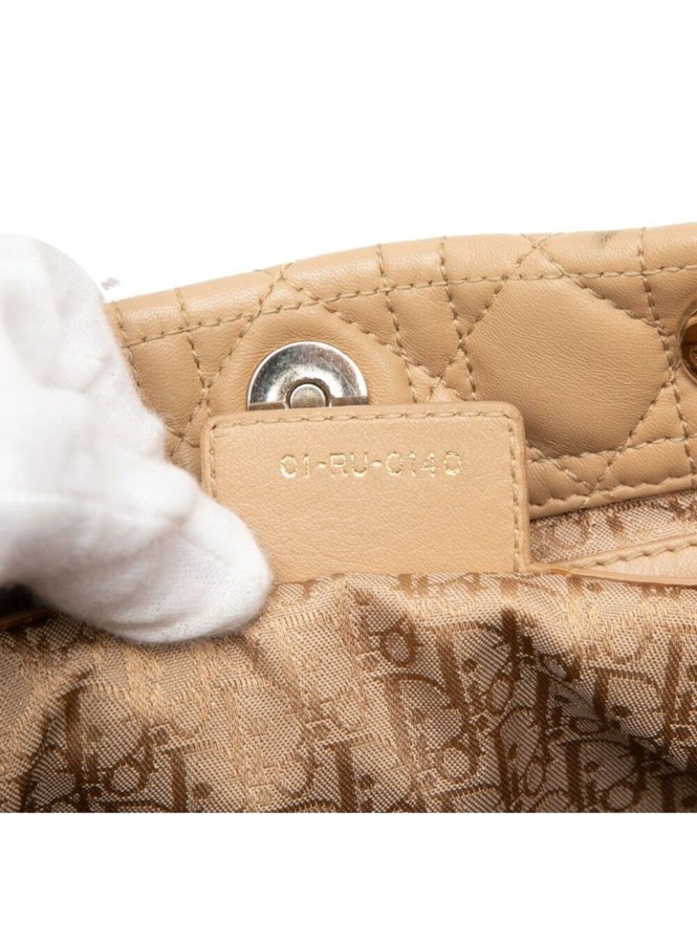 ★SOLD★ Dior Cannage Lady Handbag Brown Leather - Picture 6 of 6